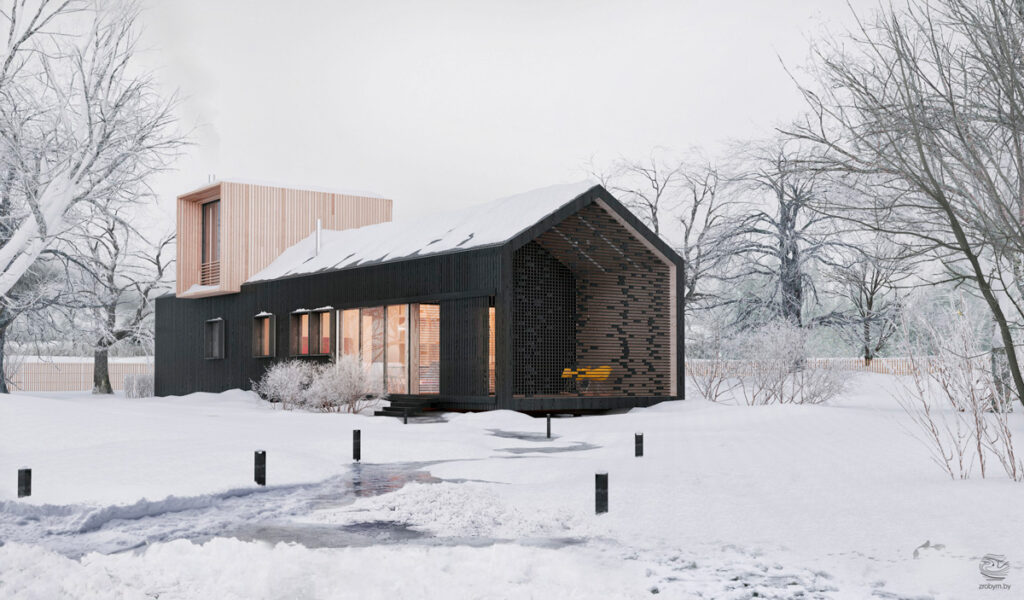 Little house in forest